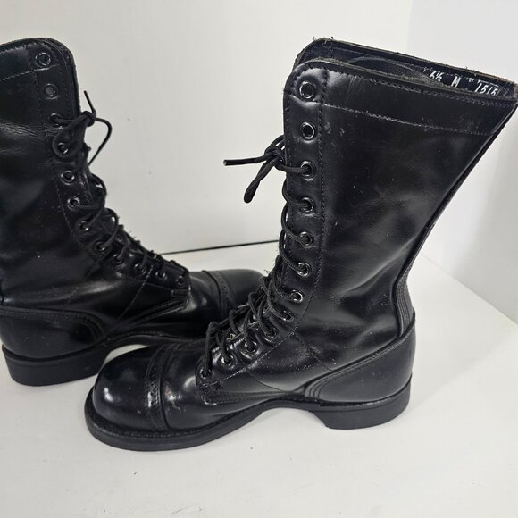 Vintage Corcoran Mens Paratrooper Jump Boots Made USA Black Leather 6.5M main image 9